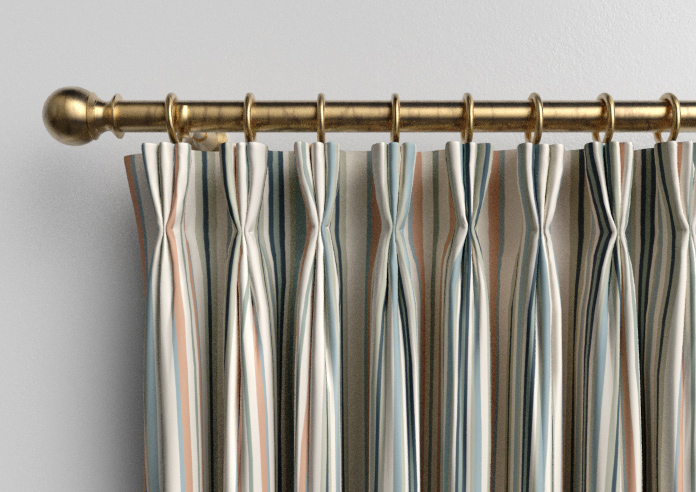 The British Stripe Co. Elizabeth, Polzeath No.1 - Made to Measure Curtains - Image 11